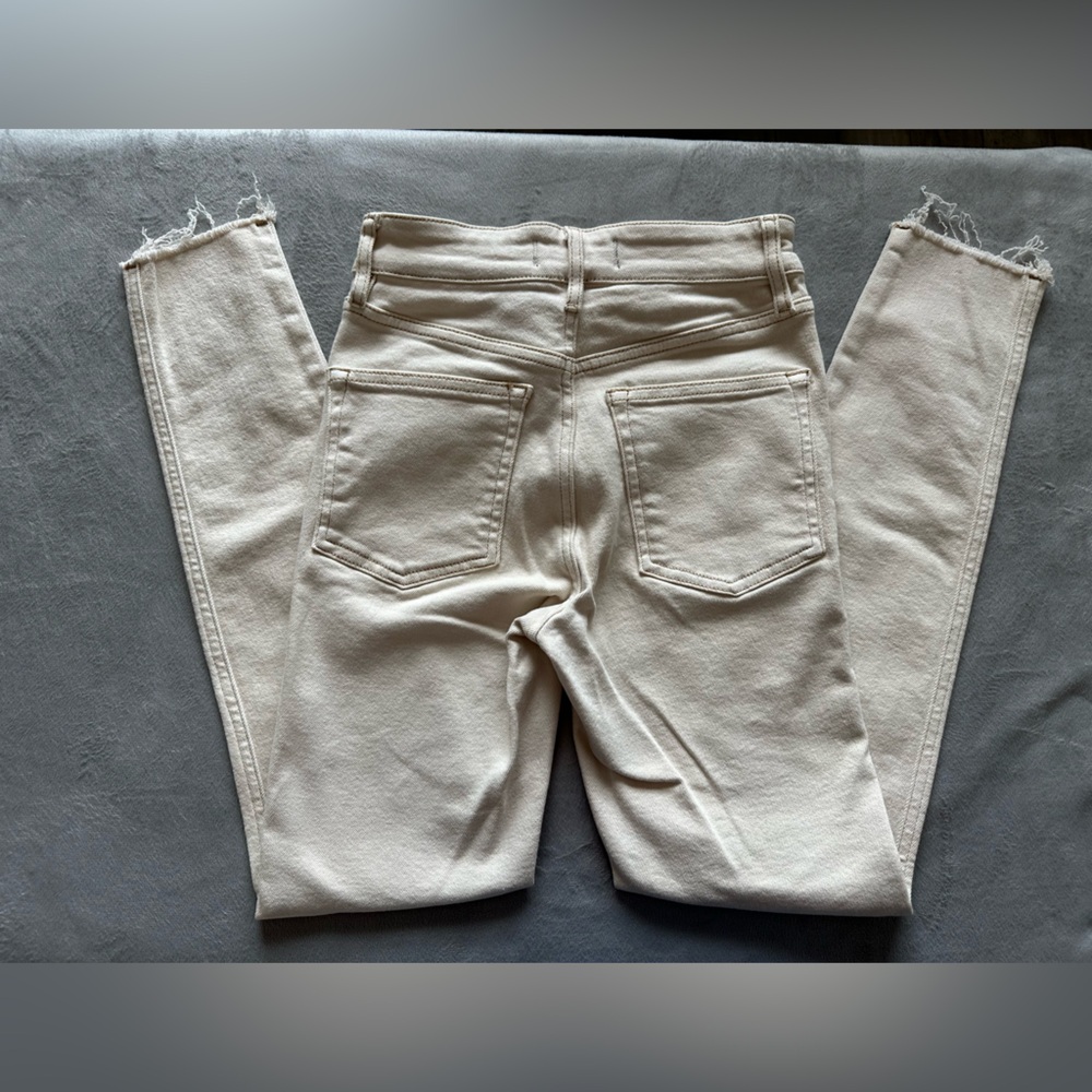 We The Free Women's Beige Ankle Jeans